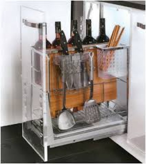 Giá đựng gia vị, chai lọ, dao thớt giảm chấn gắn liền, chất liệu Inox 304 nan dẹt cao cấp BK01.300