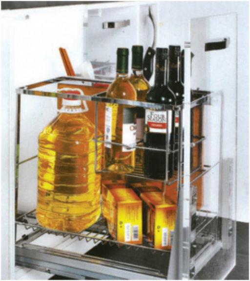 Giá đựng gia vị, dao thớt Inox 304 nan dẹt cao cấp BK01.400