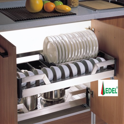 Ngăn kéo đựng bát đĩa Inox hộp 304 EU03.600