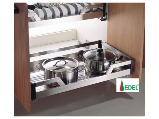 NGĂN KÉO ĐỰNG XOONG NỒI INOX HỘP 304 CAO CẤP EU06.900