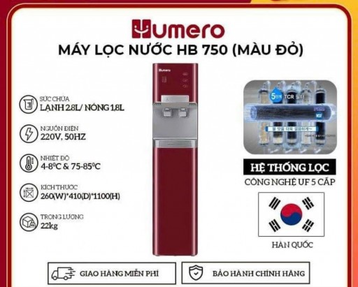 MÁY LỌC NƯỚC HUMERO – WINE HB 750