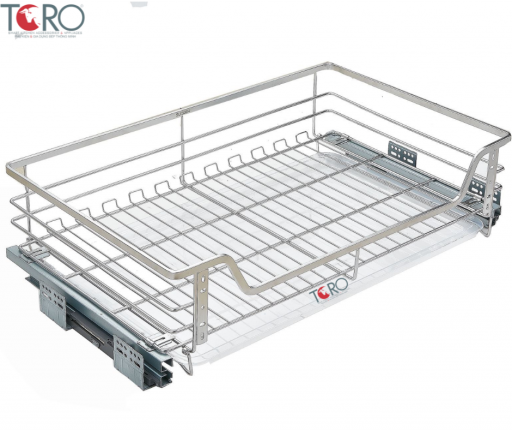 Kệ xoong nồi thông minh inox 304 ray giảm chấn