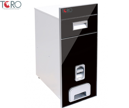 thùng gạo mặt kính thông minh nút nhấn