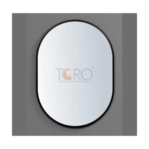 Gương soi viền Inox xi đen Toro TR-K27